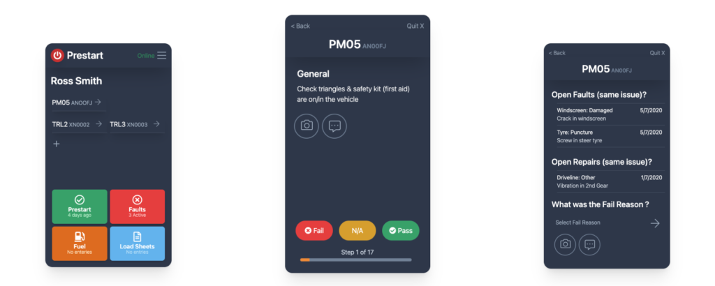 prestart app preview